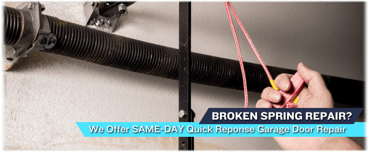 Broken Garage Door Spring Black Jack MO